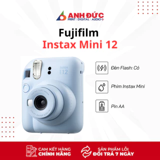 Máy Chụp Ảnh Lấy Liền Fujifilm Instax Mini 12 - Bảo Hành Chính Hãng 12 Tháng Toàn Quốc