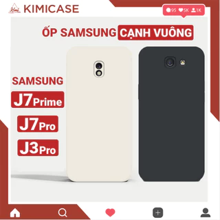 Ốp Samsung J3 Pro / J7 Pro / J7 Prime dẻo vuông bảo vệ camera chống va đập