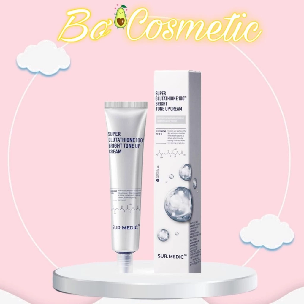 Kem Dưỡng SURMEDIC Super Glutathione 100 Bright Tone Up Cream Nâng Tông Trắng Da 40ml - BƠ SHOP