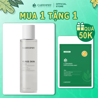 Nước Hoa Hồng Toner Caryophy Glass Skin Sáng Bóng Và Ẩm Mịn 120ml