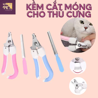 Kềm Cắt Móng Cho Thú Cưng Tiện Dụng Bằng Thép Không Gỉ Có Kèm Dụng Cụ Dũa Móng Cho Chó Mèo - KIKINO