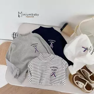 Áo thu đông cổ 3 phân cho bé chất liệu cotton mềm mịn, đi học và đi chơi Bebukids A1671