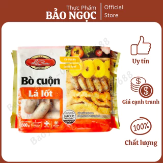 Bò cuộn lá lốt 500g Lacusina - vị nguyên bản siêu ngon, chế biến dễ-tiện lợi - ship hỏa tốc Hà Nội