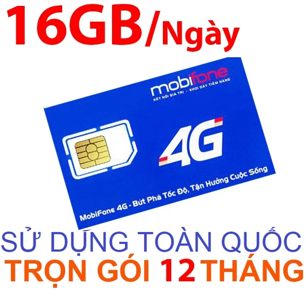 Sim 4G Mobifone trọn gói 1 năm không nạp tiền MAXSTORE