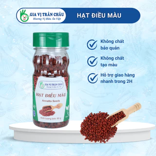 Hạt Điều Màu Trân Châu | hũ nhựa 60g, 100% từ tự nhiên