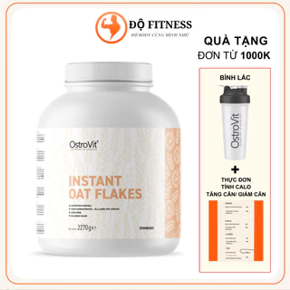 Bột Yến Mạch Uống Liền OstroVit Instant Oat Flakes 2.27kg - hỗ trợ giảm cân, tăng cơ, dùng chung whey Protein, calo tiện