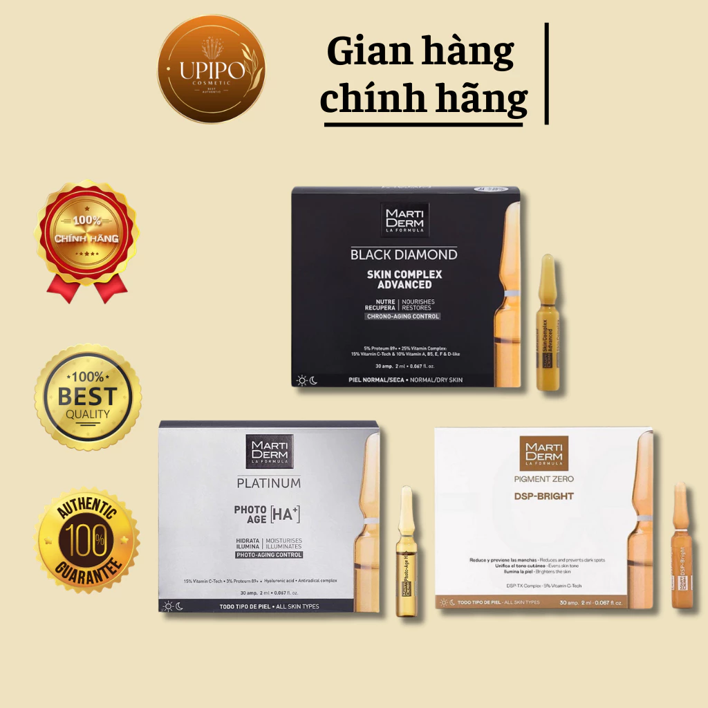 (FULLBOX) Tnh chất Ampoule Photo Age HA+, DSP, Black Diamond làm sáng da, mờ thâm nám tàn nhang, chống lão hóa