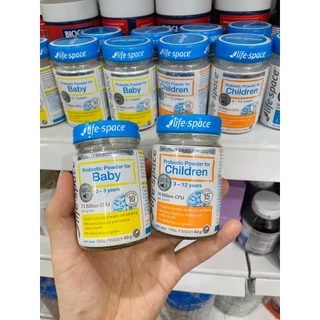 [Hàng  air đủ bill] Men Vi Sinh Life Space Probiotic Powder Baby và Children - Lifespace