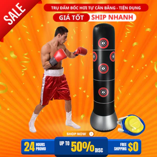 Vỏ Trụ Đấm Bốc Boxing Muay Thái Karate Tự Cân Bằng Cao Cấp – Kèm Bộ Bơm Hơi