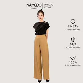 Quần dài dáng suông nữ Namandco dáng đẹp, lên form chuẩn trẻ trung, thanh lịch size S, M, L, XL màu đen, cam NT0203