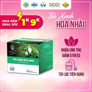 Trà Xanh Hoa Nhài Hộp 30 Gói Túi Lọc Giúp Chống Lão Hoá, Tốt Cho Người Tiểu Đường Của Siêu Thị Thiên Nhiên