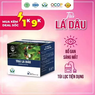 Trà Lá Dâu Hộp 30 Túi Lọc Giúp Cải Thiện Thị Lực, Giải Cảm, Bổ Gan Của Siêu Thị Thiên Nhiên