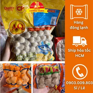 Cá viên chiên, bò viên tôm viên, làm xiên que thả lẩu 200g/500g - ship HCM hỏa tốc