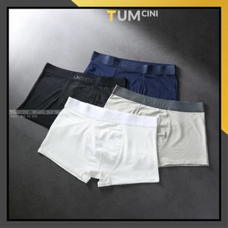 Quần lót nam COMBO 4 quần boxer đùi chất vải thun lạnh thoáng khí thấm hút cao cấp Tumcini LAC1