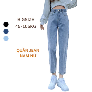 BIGSIZE 40-105kg Quần Jean Nam Nữ ông suông thời trang Sói Store form baggy hiện đại