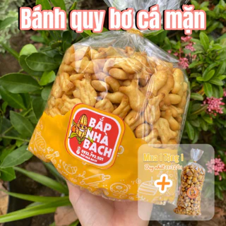 BÁNH QUY CÁ BƠ MẶN, BÁNH CÁ- Đồ ăn vặt- Bắp nhà Bạch