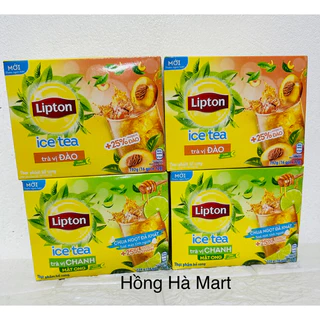 Hộp Trà Lipton Vị Chanh Mật Ong - Vị Đào 192g (16 gói)