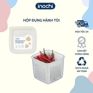 Hộp đựng hành tỏi nhà bếp Hokkaido 2 lớp ráo nước, chống ẩm, cấp đông được thực phẩm inochi store hcm