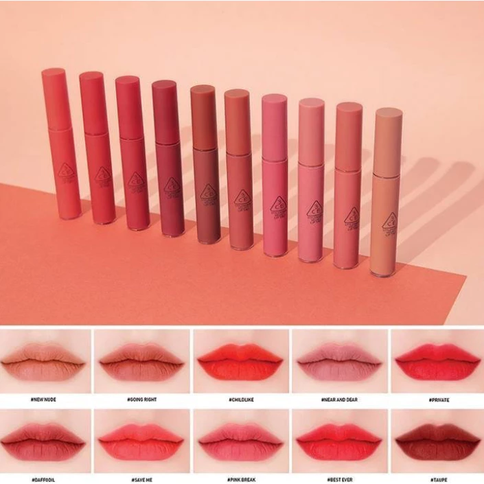 (BILL HÀN) Son Kem Lì 3CE Velvet Lip Tint 4g