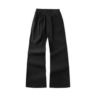 Quần Dù Xám Chì Ống Suông Ross Studio 100% Nylon Logo Thêu Form Oversized Lưng Thun - L/AV SPORTS PANTS - ROSS STUDIO