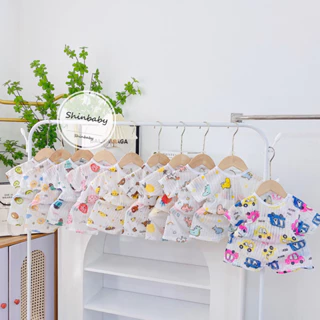 Set 5 bộ cotton giấy cộc tay mềm mát mặc mùa hè cho bé yêu