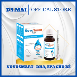DHA cho bé Novocare - NovoSmart DHA nhỏ giọt, không tanh, giúp bé phát triển trí não toàn diện