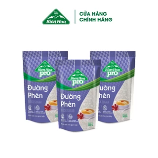 Combo 3 Túi Đường Phèn Biên Hòa Pro 500 Gram/túi