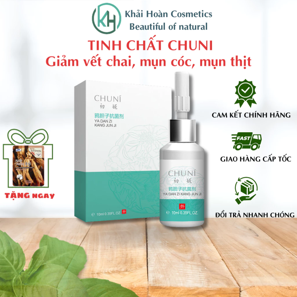 Tinh Chất Chuni giảm Vết Chai Mụn Cóc, Chuni - Tạm Biệt Các Vết Chai Sần, Rụng Cồi Mụn Cóc, Dung Tích 10 ML