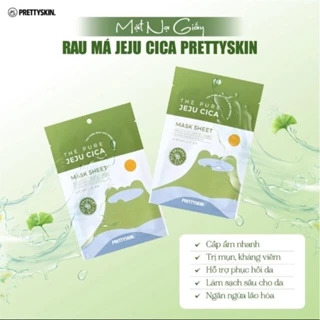 Mặt nạ rau má Jeju Cica Mask Prettyskin 25g (Hộp 10c)