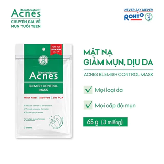 [ Bịch 3 miếng ] Mặt nạ chuyên biệt cho da mụn Acnes Blemish Control Mask