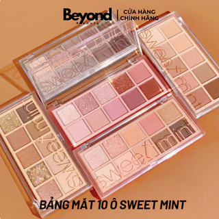 Bảng Phấn Mắt 10 Màu Sweet Mint Hiệu Ứng Lì Và Nhũ Mịn Tự Nhiên Lấp Lánh