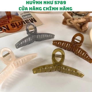 [CHÍNH HÃNG]Kẹp Tóc Cá Mập Cỡ Lớn Màu Trơn Thời Trang Hàn Quốc Cho Nữ