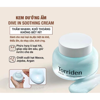 Kem dưỡng Torriden Soothing Cream 100ml