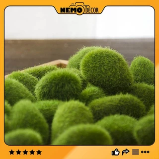 Đá Rêu, Đá Phủ Rêu Xanh Mô Phỏng (Nhiều size) Nemo Decor