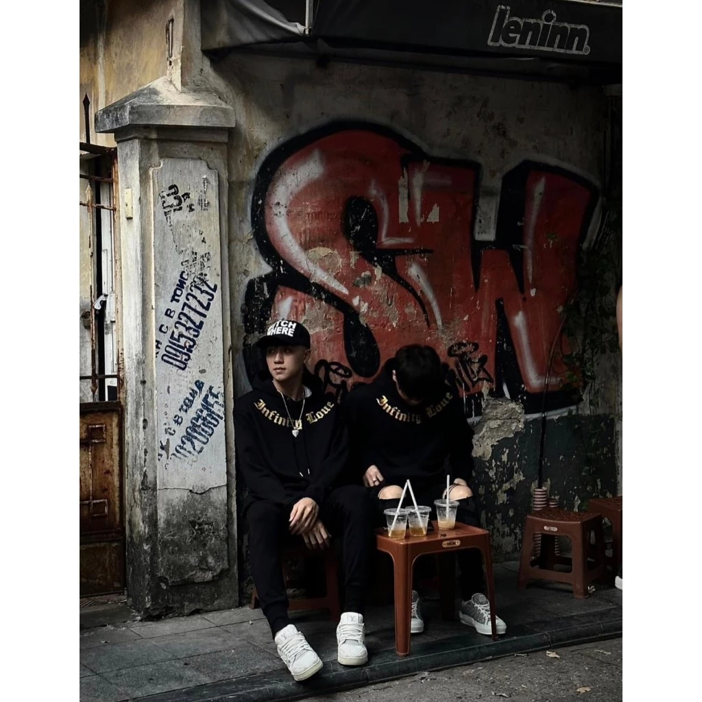 [Nỉ Bông] Áo Hoodie Nam Đôn Chề Level In Chữ Vàng Siêu Đẹp-Áo Hoodie Nam Nữ Đôn Chề Level In Chữ Great Love Siêu Nét