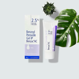 Benzac AC 2,5% benzoyl peroxide cream, kem giảm mụn viêm, sưng, mủ 30g