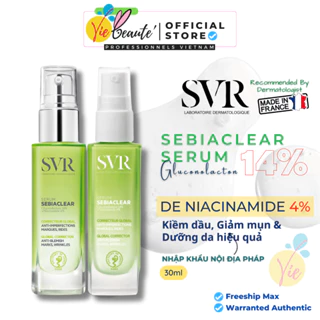 [NK] Serum SVR Sebiaclear Serum 30ml Giảm Mụn, Thông Thoáng Lỗ Chân Lông, Làm Mềm Mịn Da