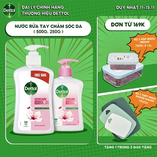 Nước rửa tay Dettol kháng khuẩn chăm sóc da, gel rửa tay diệt khuẩn mềm da