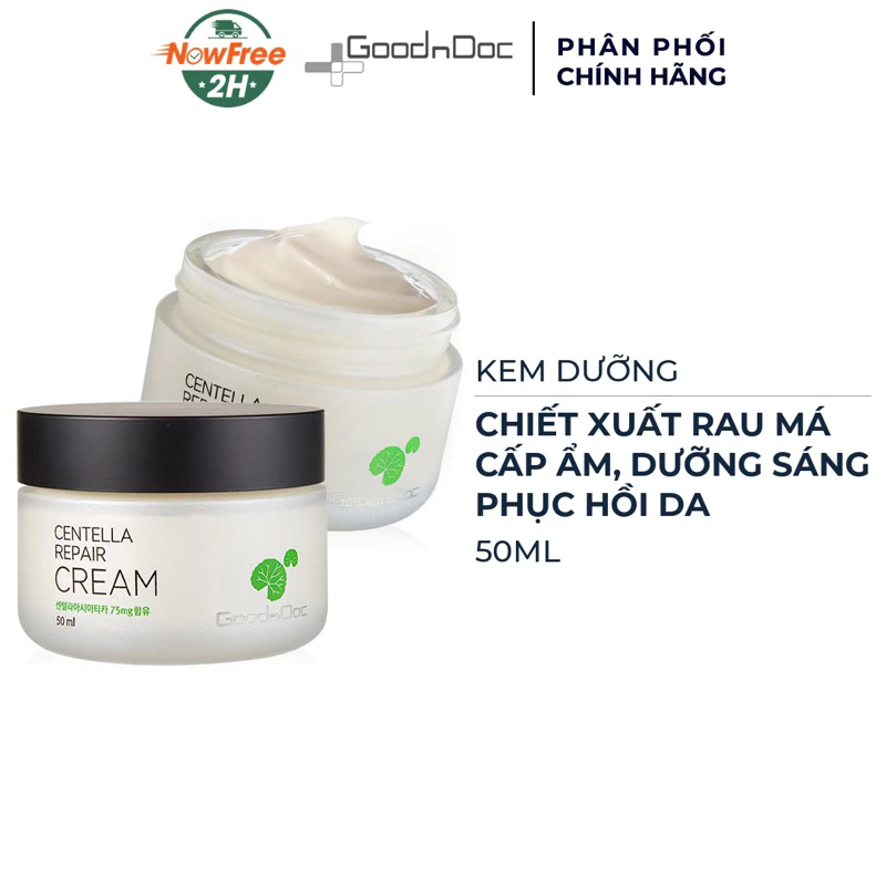 [ HÀNG CTY + TEM PHỤ ] Kem Dưỡng Ẩm Phục Hồi Rau Má CENTELLA GOODNDOC