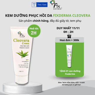 Kem dưỡng ẩm cho mọi loại da Fixderma Cleovera 60g nhập khẩu chính hãng, cấp ẩm, phục hồi da