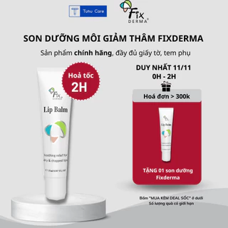 Son dưỡng môi Fixderma Lip Balm 15g, giảm khô môi, giảm thâm môi, dưỡng môi căng mịn