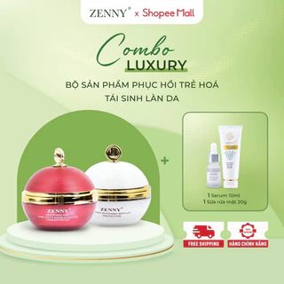 Combo Kem ngăn ngừa sạm nám, tàn nhang, mun, ZENNY LUXURY chống lão hoá, Giúp da trắng sáng,mịn màng