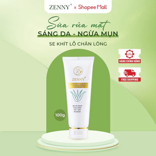 Sữa Rửa Mặt Thiên Nhiên Làm Sạch Sâu Sáng Da Ngừa Mụn Se Khít Lỗ Chân Lông ZENNY COSMETIC