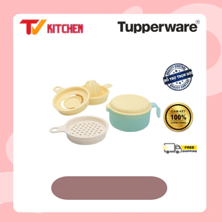 Bô dụng cụ đa năng Cook's Maid Tupperware tách trứng bào mài củ vắt cam chính hãng nhựa nguyên sinh