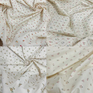 vải linen bột hoa nhí cao cấp siêu đẹp không nhăn,dày dặn đẹp may váy,áo dài,đồ handmade