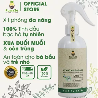 Xịt Phòng Tinh Dầu Bạc Hà Fuwa3e 300ml - Đuổi Muỗi Khử Khuẩn Thơm Phòng Thư Giãn Hiệu Quả