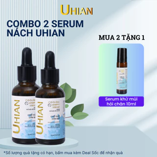 Combo 2 lọ serum khử mùi hôi nách UHIAN, hiệu quả lên tới 48h, tặng serum hôi nách 10ml