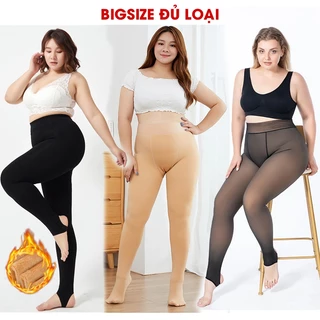 QUẦN BIGSIZE - Quần tất Bigsize lót lông CHỊU NHIỆT siêu Dày Lông Mềm Mịn Tôn dáng thon chân