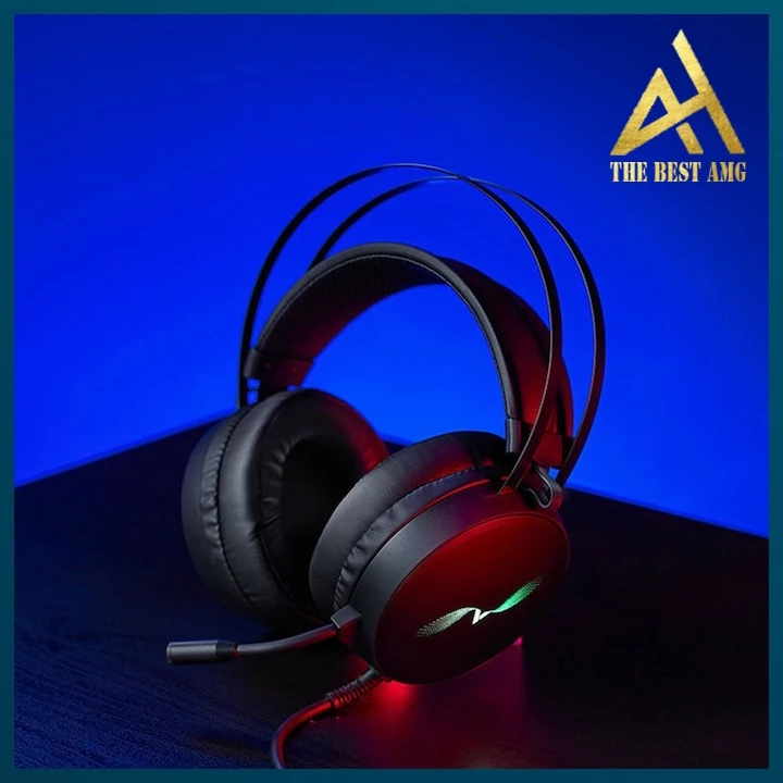 Tai Nghe Chụp Tai Máy Tính Có Mic Led RGB RAPOO VH310 - Tai Nghe Headphone Vi Tính PC Có Dây Âm Thanh Cực Hay