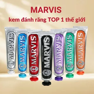 Kem Đánh Răng Ý Marvis Classic 85ml - 9 Hương Vị Cổ Điển, Loại Bỏ Mảng Bám, Sạch Răng Thơm Miệng